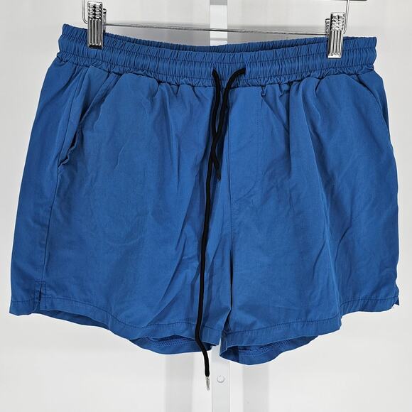 Coofandy Mens Sz L Lined Swim Trunks Swimsuit Blue 5" Inseam - Picture 1 of 4